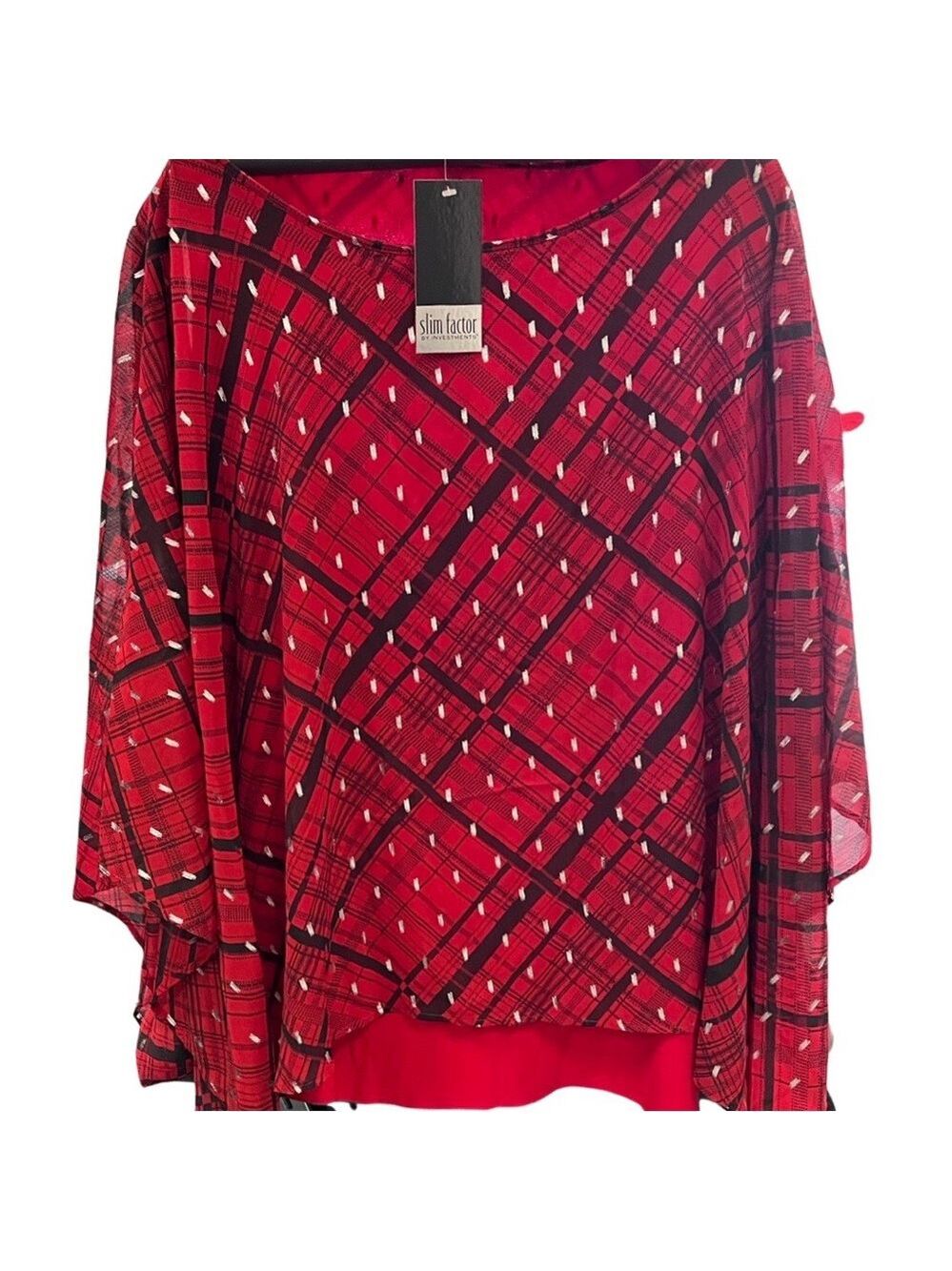 NWT $79 Slim Factor Poncho with Tank Lining - Picture 4 of 6